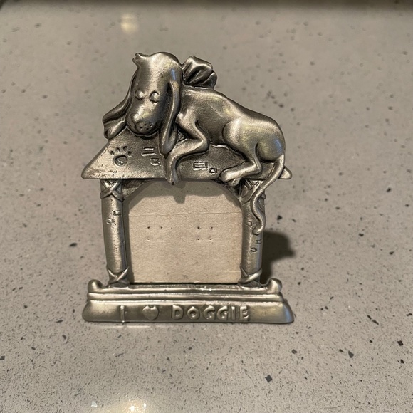 2 never used vintage pewter dog frames. - Picture 5 of 6